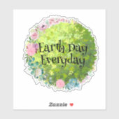 Dag van de Aarde Elke dag, bespaar onze Sticker va (Vel)