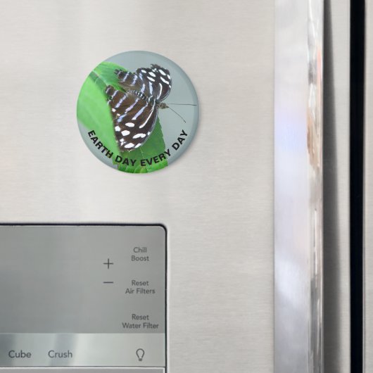 Dag van de Aarde Elke dag Blauwe Wave Butterfly Fo Magneet (Insitu (Koelkast))