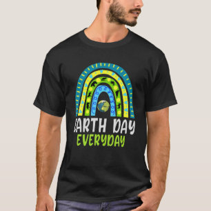 Dag van de Aarde Elke dag Cute Rainbow Earth Lover T-shirt