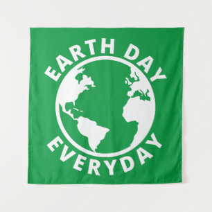 Dag van de Aarde Elke dag - Dag van de Aarde Wandkleed
