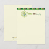 "Dag van de Aarde. Elke dag." Enkele Notitiekaartj Notitiekaartje (Voorkant / Achterkant)