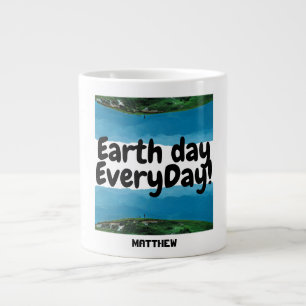 dag van de aarde elke dag , ga groene , elegante k extra grote beker