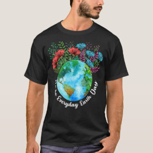 Dag van de Aarde Elke dag Groene Klimaatveranderin T-shirt