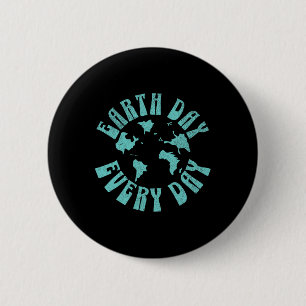 dag van de aarde elke dag milieu klimaatveranderin ronde button 5,7 cm