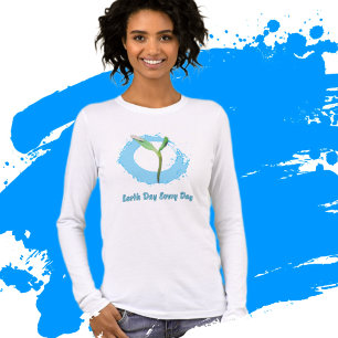 Dag van de Aarde elke dag milieubewustzijn Tri-Blend Shirt