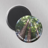Dag van de Aarde Elke Dag Redwood Bomen Magneet