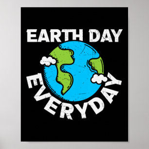 Dag van de Aarde Elke dag Regenboog maakt de aarde Poster