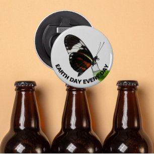 Dag van de Aarde Elke dag Tiger Longende Butterfly Button Flesopener