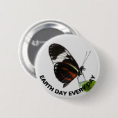 Dag van de Aarde Elke dag Tiger Longende Butterfly Ronde Button 5,7 Cm (Voorkant /achterkant)