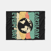 Dag van de Aarde Fleece Deken (Voorkant (Horizontaal))