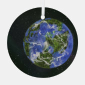Dag van de Aarde Glas Ornament (Achterkant)