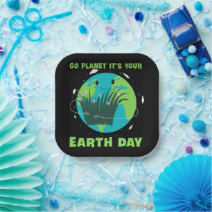 Dag van de Aarde: Go Planet Het is jouw Dag van de Papieren Bordje