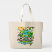 Dag van de Aarde Grote Tote Bag (Achterkant)