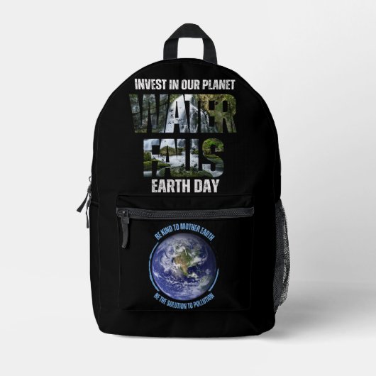  Dag van de Aarde: het milieu redden Bedrukte Rugzak (Voorkant)