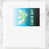 Dag van de aarde : hifi - boom rechthoekige sticker (Tas)