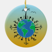 Dag van de Aarde Keramisch Ornament (Achterkant)