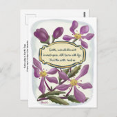 Dag van de Aarde: Krabappelbloesems in Gouache Briefkaart (Voorkant / Achterkant)