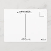 Dag van de Aarde: Krabappelbloesems in Gouache Briefkaart (Achterkant)