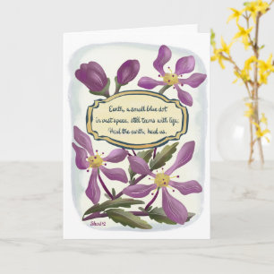 Dag van de Aarde: Krabappelbloesems in Gouache Kaart