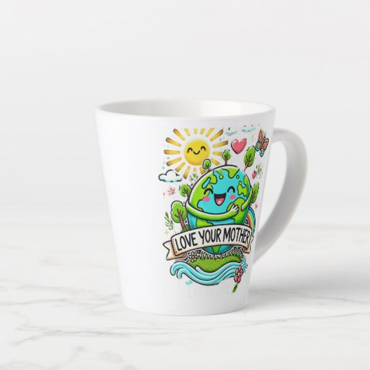 Dag van de Aarde Latte Mok (Rechterhoek)