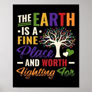 Dag van de Aarde Milieubescherming Stop Globale Oo Poster