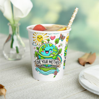 Dag van de Aarde Papieren Bekers