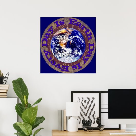 Dag van de Aarde Poster (Thuiskantoor)