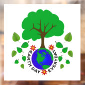 Dag van de Aarde  Raamsticker (Vel 2)