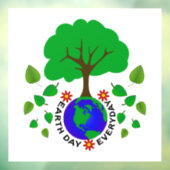 Dag van de Aarde  Raamsticker (Vel 3)