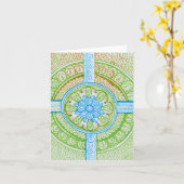 Dag van de Aarde Recyclen Damask Indiala Blank Bda Kaart (Gele Bloem)