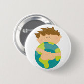 Dag van de Aarde Ronde Button 5,7 Cm (Voorkant /achterkant)