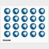 Dag van de Aarde Ronde Sticker (Vel)