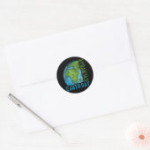 Dag van de Aarde Ronde Sticker (Envelop)