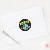 Dag van de Aarde Ronde Sticker (Envelop)