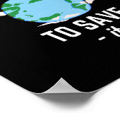 Dag van de Aarde - Stop verontreiniging Poster (Hoek)