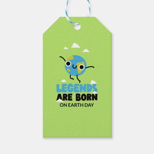 Dag van de Aarde Verjaardag 22 april Cadeaulabel (Voorkant)