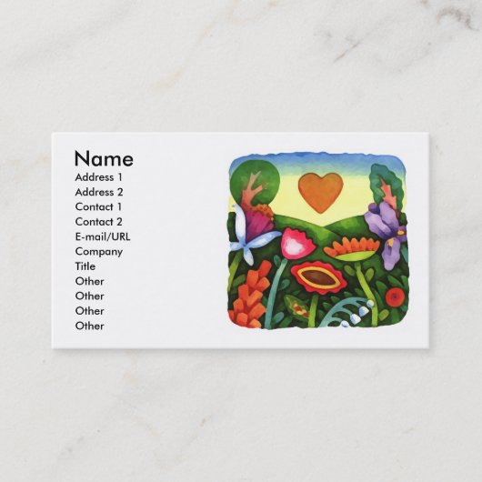 Dag van de Aarde Visitekaartje (Voorkant)