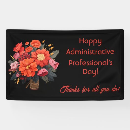 Dag van de Administratieve Professionals 2025 Spandoek (Horizontaal)