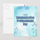 Dag van de administratieve professionals briefkaart (Voorkant / Achterkant)
