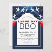 Dag van de Arbeid BBQ Party Arbeider Patriottische Kaart (Voorkant)