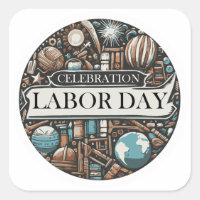 Dag van de Arbeid Celebration Stickers