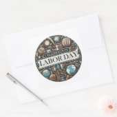 Dag van de Arbeid Celebration Stickers (Envelop)
