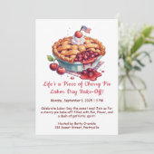 Dag van de Arbeid Cherry Pie Bake-off uitnodiging (Staand voorkant)