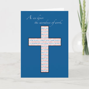 Dag van de arbeid, Christelijk Kruis, Rood, Wit, B Kaart