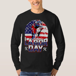 Dag van de Arbeid De Beste Vier Patriottische Amer T-shirt