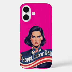 Dag van de Arbeid iPhone 16 Hoesje – Patriottisch