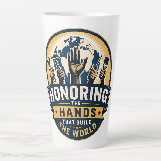 Dag van de Arbeid  Latte Mok (Voorkant)