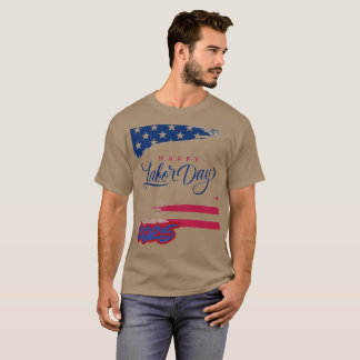 Dag van de Arbeid patriottisch gelukkig T-shirt
