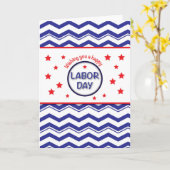 Dag van de arbeid, Patriottische Chevron Stripes, Kaart (Gele Bloem)