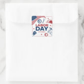 Dag van de Arbeid Sticker - Patriottische Arbeider (Tas)